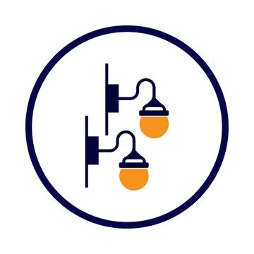 Table lamp, light, desk light, desk lamp icon Stock Illustration