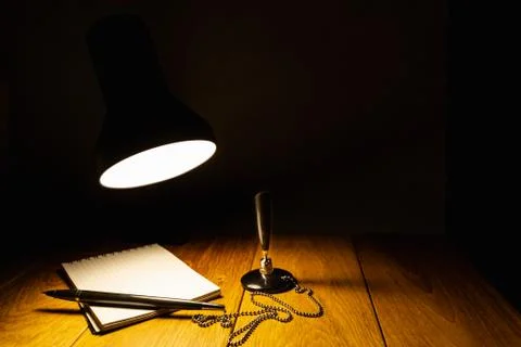 Table lamp light Stock Photos
