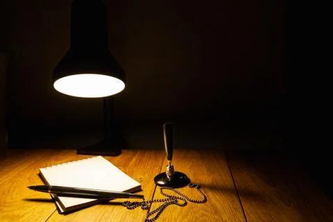 Table lamp light Stock Photos