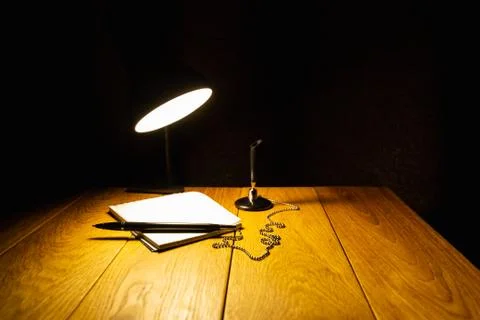 Table lamp light Stock Photos