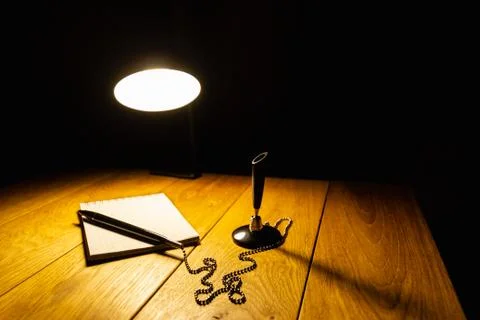 Table lamp light Stock Photos