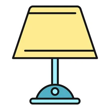 Table lamp providing illumination for learning and workspace Stock-Illustration
