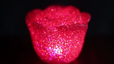 Table Lamp Rose 2 Stock Footage 47707729