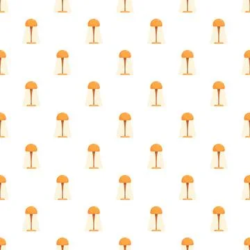Table lamp seamless pattern illuminating a white background イラスト素材