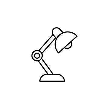 Table lamp Smart lamp icon. Element of artificial intelligence icon for mobile Stockillustratie