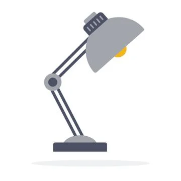 Table lamp vector flat isolated 스톡 일러스트