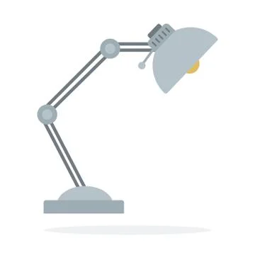 Table lamp vector flat isolated Illustrazione stock