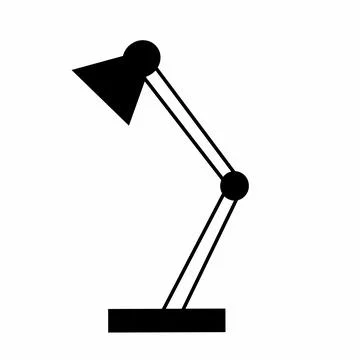 Table Lamp Vector Icon Stock Illustration