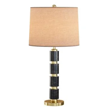 Table lamp on a white background. 3d rendering Stock Illustration