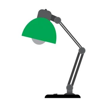 Table lamp on a white background Stock Illustration