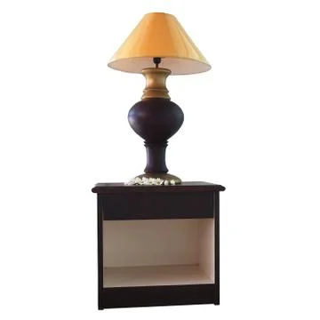 Table lamp on white background Stock Photos