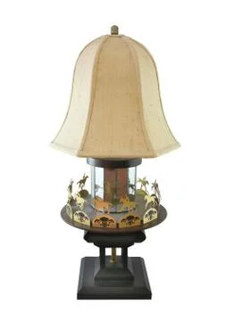 Table Lamp / White isolate Stock Photos