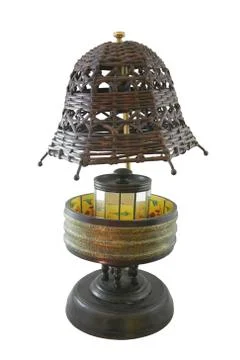 Table Lamp / White isolate Stock Photos