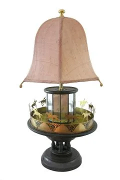 Table Lamp / White isolate Stock Photos