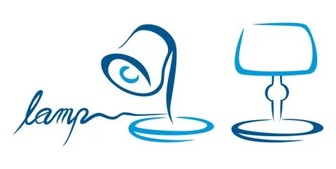 Table lamps Stock Illustration