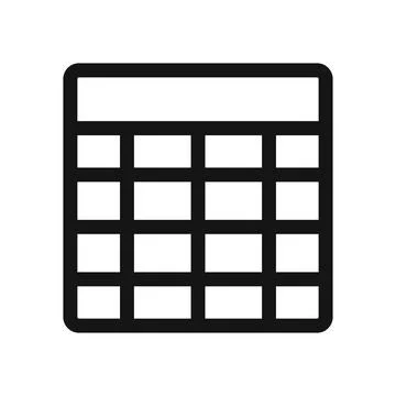 Table Layout Icon Set Data Organization Illustrations for Professional Use Stock Illustration