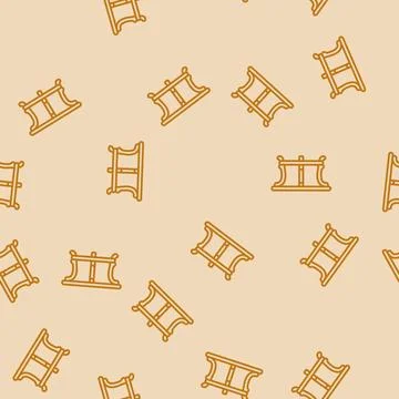 Table leather line seamless pattern Stock Illustration
