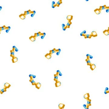 Table lighting lamp isometric icon seamless pattern Stock Illustration
