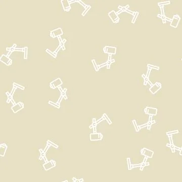 Table lighting lamp line vector seamless pattern Stock Illustration