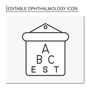 Table line icon Stock Illustration