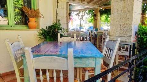 Table at local tavern Stock Photos