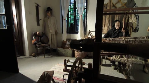 The table loom Stock Footage 34301369