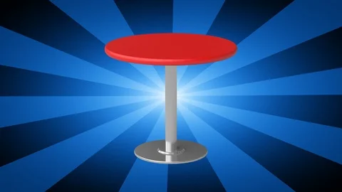 Table. Looping footage has 4K resolution. 3D Illustration. Stock Footage 116036335