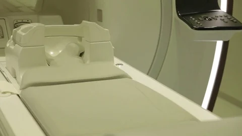 Table of magnetic resonance imaging Stock Footage 82076611