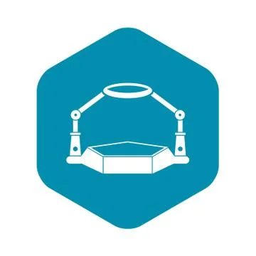 Table magnify icon, simple style Stock Illustration