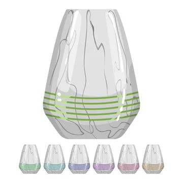 Table marble vase cartoon vector graphic Stock Illustration