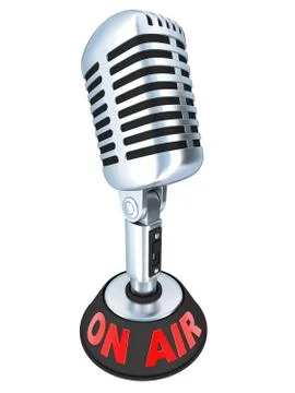 Table Microphone isolated Stock Illustration