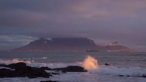 Table Mopuntain and Cape Town Stock Footage 211635042