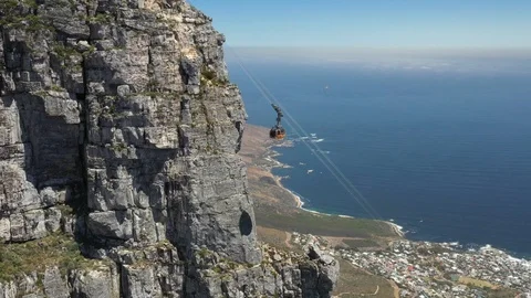 Table Mountain Aerial Cableway, Cape Town, South Africa Stock Footage 103135376