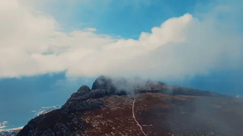 Table mountain aerial view, Cape Town 스톡 동영상 283480530