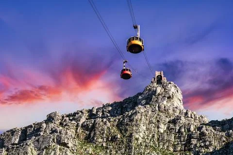 Table Mountain cable car Stock Photos