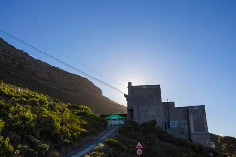 Table mountain cable car station at the foot of the mountain Stock Photos