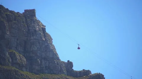 Table Mountain cable cart Stock-Footage 149111401