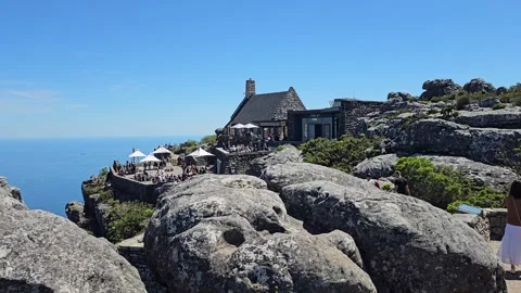 Table Mountain Café, Cape Town, South Africa 8K Stock Footage 347932378
