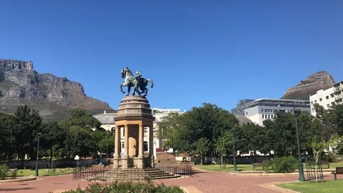 Table Mountain Cape Town Video stock 99983748