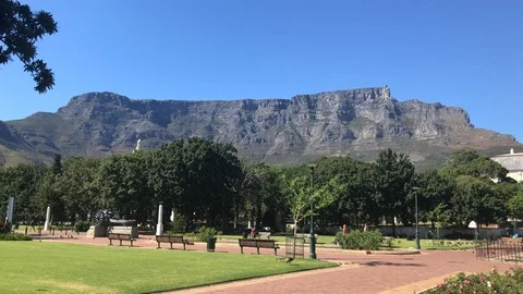 Table Mountain Cape Town Video stock 99989296