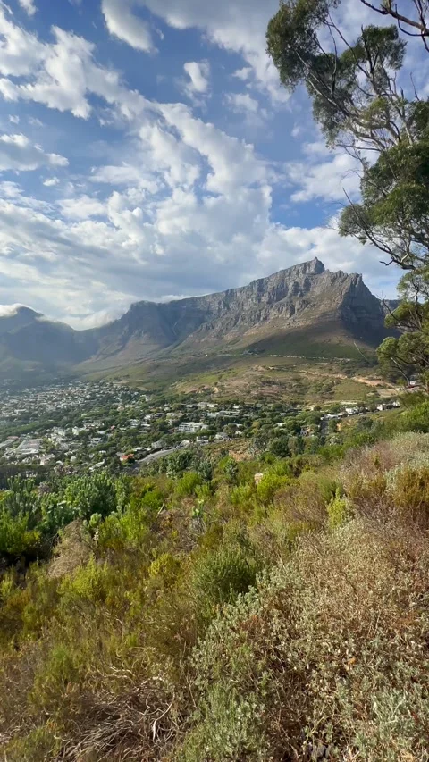 Table Mountain in Cape Town. Video stock 336648322