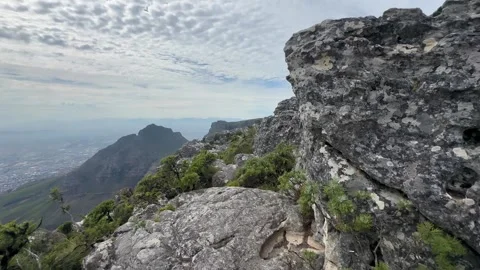 Table Mountain in Cape Town, South Africa. Video stock 336648139