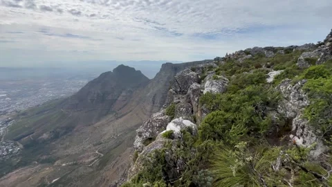Table Mountain in Cape Town, South Africa. Video stock 336648146
