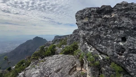 Table Mountain in Cape Town, South Africa. Video stock 336648155