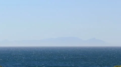 Table Mountain from False Bay Video stock 10736170