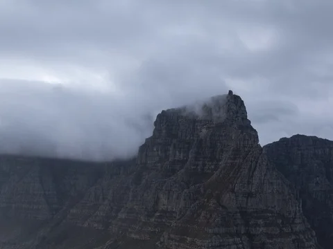 Table Mountain first light Stock Footage 78318372
