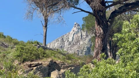 Table Mountain as seen from Camps Bay, Cape Town, South Africa. Stock Footage 343901054