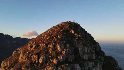 Table Mountain by Sunrise, Lion's Head Stock Footage 276580646