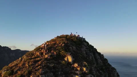 Table Mountain by Sunrise, Lion's Head Stock Footage 276580800