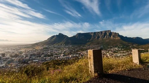 Table Mountain sunrise Timelapse Video stock 76016247